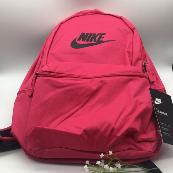 nike unisex black brand logo backpack